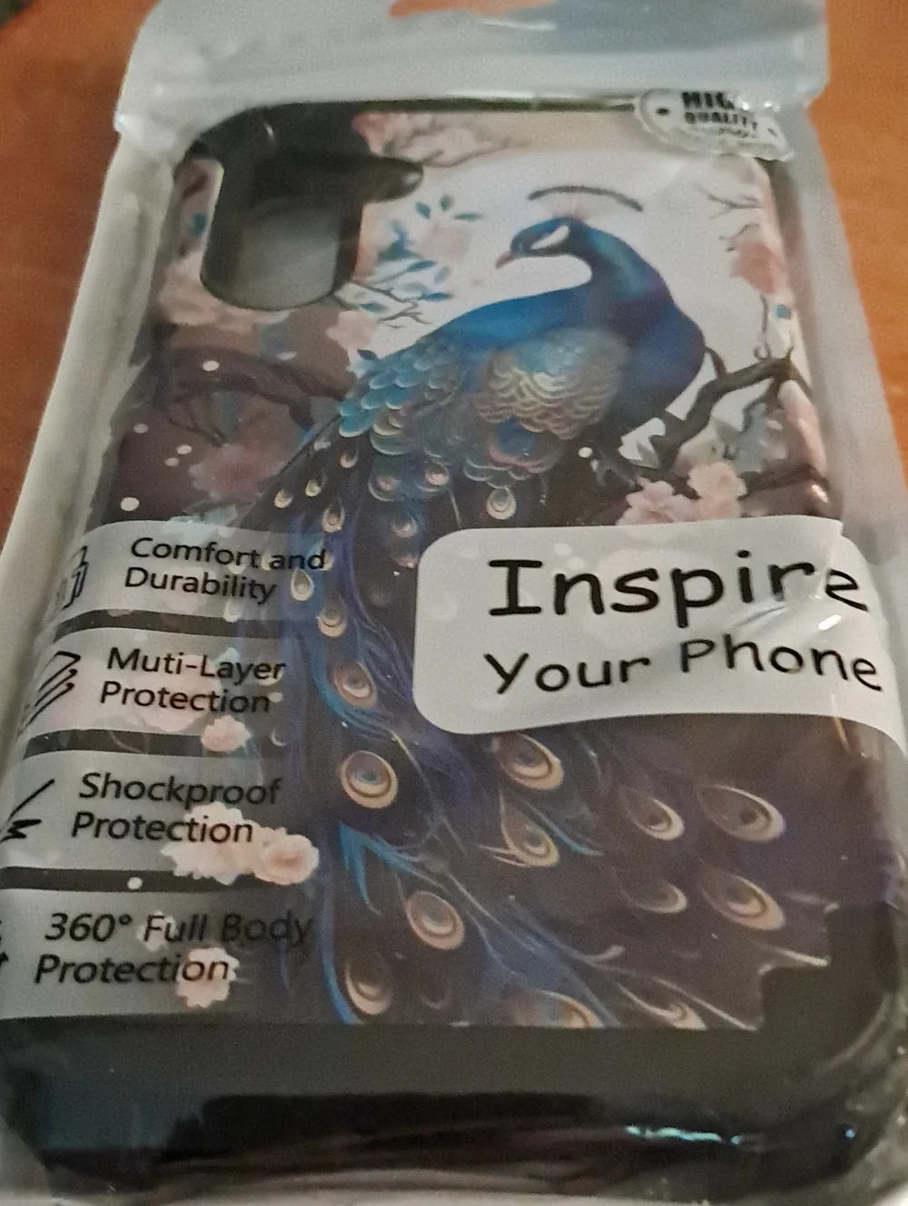 TEECOVER Heavy Duty Case for Samsung Galaxy A15, Dark Blue PeacockShockproof NWT